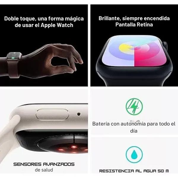 Smartwatch SA200 Serie 9 Tecnología Inteligente con 2 Correas Intercambiables