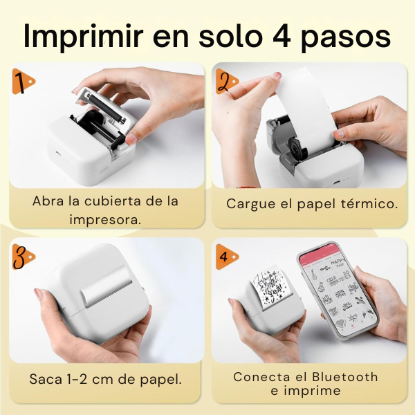 M2 Mini Impresora Térmica Portátil Bluetooth & WiFi – Imprime Donde Quieras