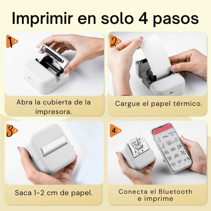 M2 Mini Impresora Térmica Portátil Bluetooth & WiFi – Imprime Donde Quieras